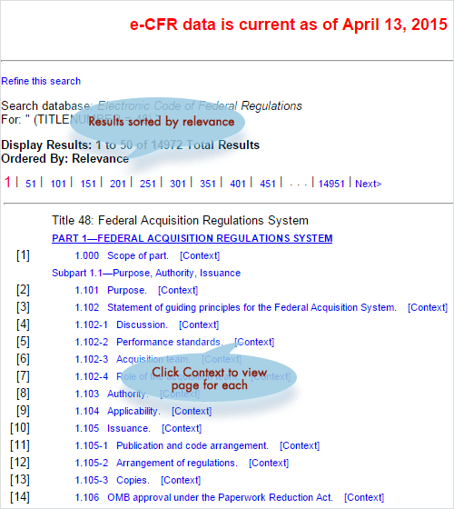 Using the Code of Federal Regulations (CFR)
